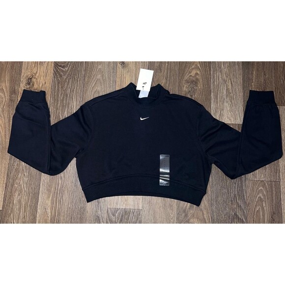 Nike Sportswear Chill Terry Crew-Neck Cropped French Terry Top Size Large NWT - Picture 1 of 4